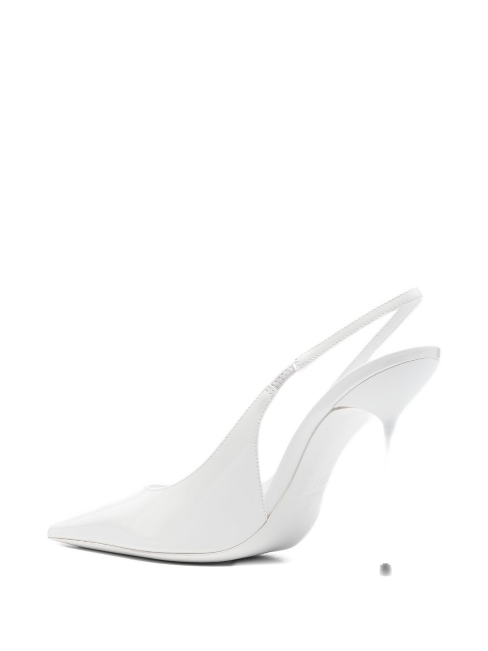 Decollete Lidia con cinturino in bianco 
