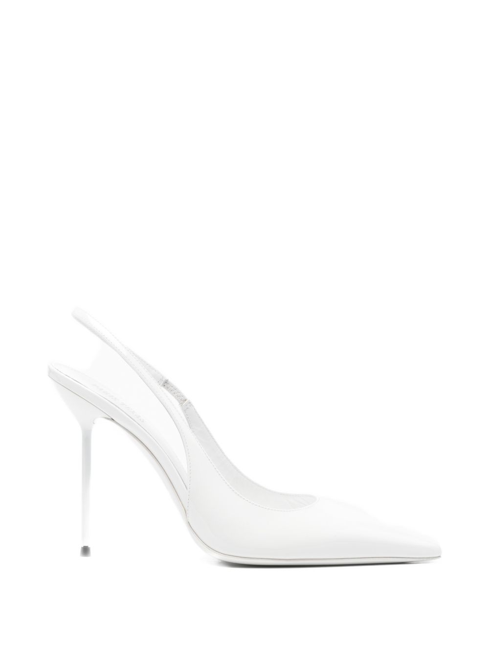 Decollete Lidia con cinturino in bianco 
