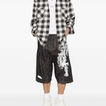 Shorts denim con stampa grafica in blu Pdf - uomo 