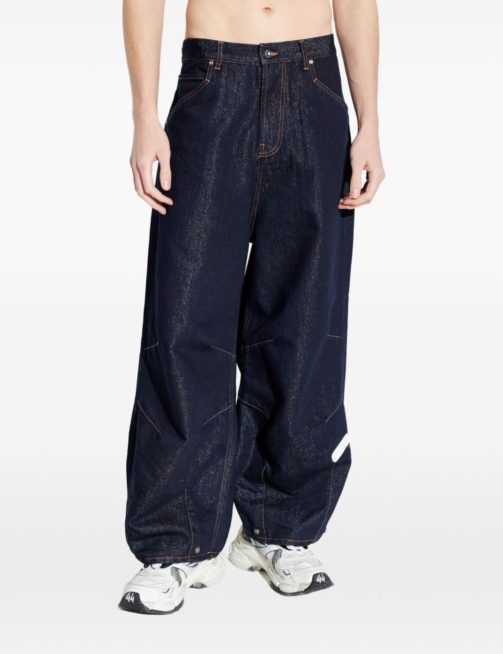 Jeans ricamati in blu Pdf - uomo 