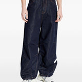 Jeans ricamati in blu Pdf - uomo 