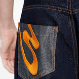 Jeans ricamati in blu Pdf - uomo 