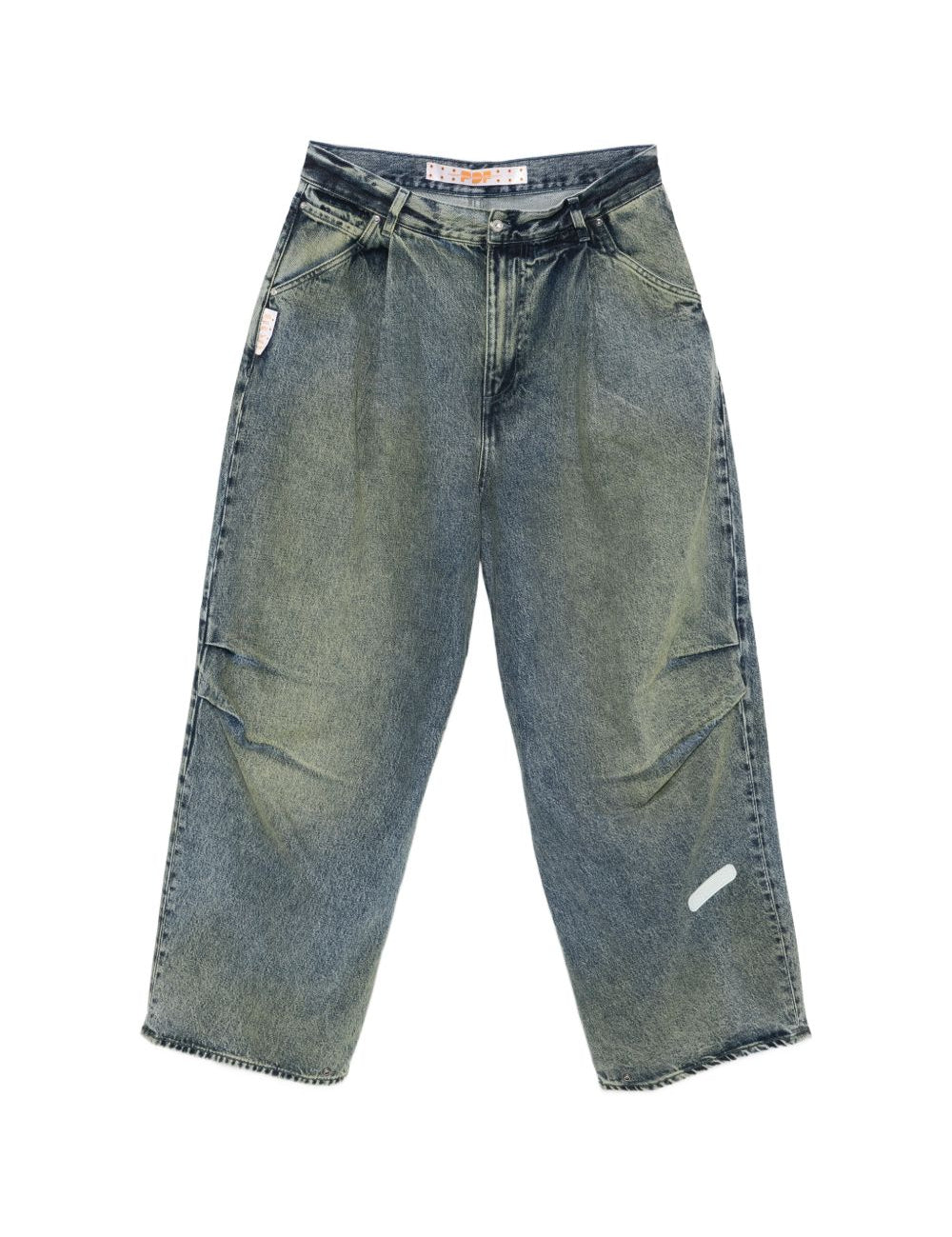 Jeans con pieghe in blu Pdf - uomo 