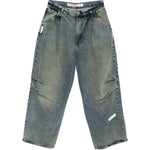 Jeans con pieghe in blu Pdf - uomo 