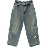 Jeans con pieghe in blu Pdf - uomo 