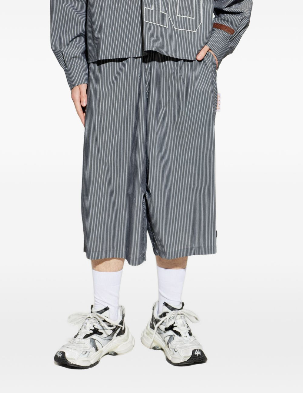 Pantaloni a righe in nero Pdf - uomo 