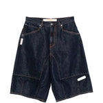 Pantaloncini in denim con cuciture a contrasto in blu Pdf - uomo 
