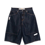 Pantaloncini in denim con cuciture a contrasto in blu Pdf - uomo 