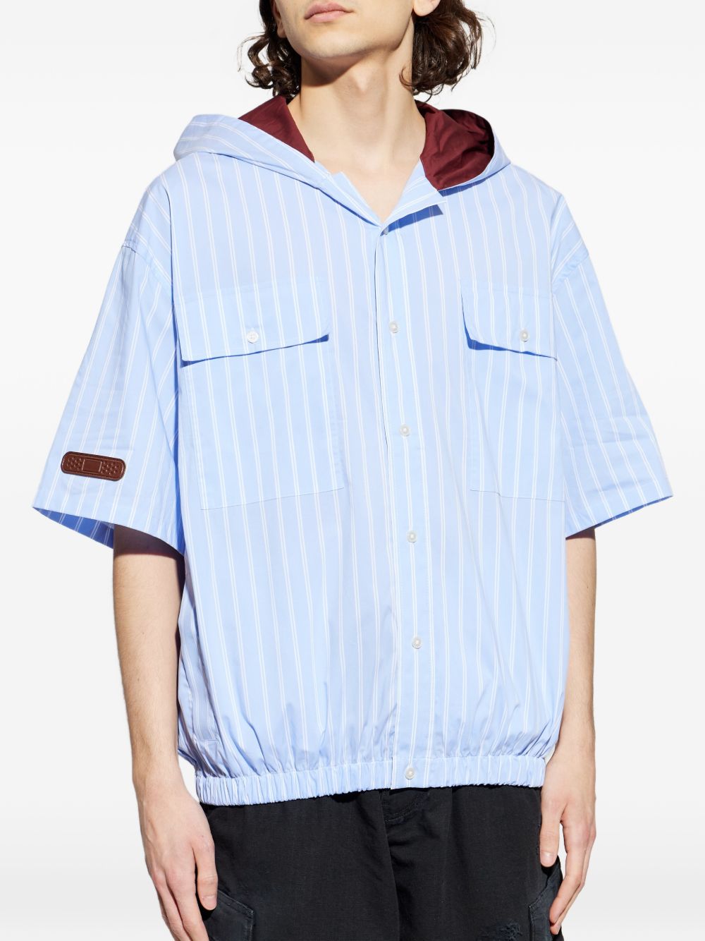 Camicia a righe in azzurro Pdf - uomo 