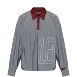 Polo con stampa in grigio e bianco Pdf - uomo 