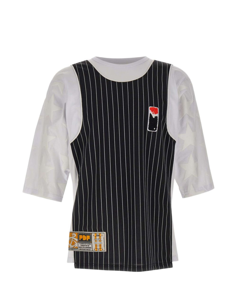 T-shirt con design a pannelli multicolore Pdf - uomo 