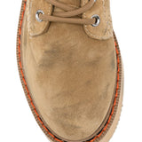 Stivali con zeppa e lacci in marrone R13 - donna 