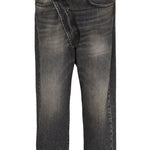Jeans Leyton con design a incrocio in nero R13 - donna 
