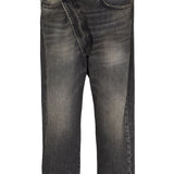 Jeans Leyton con design a incrocio in nero R13 - donna 