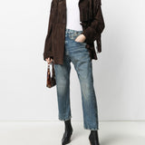 Jeans a vita alta in blu R13 - donna 