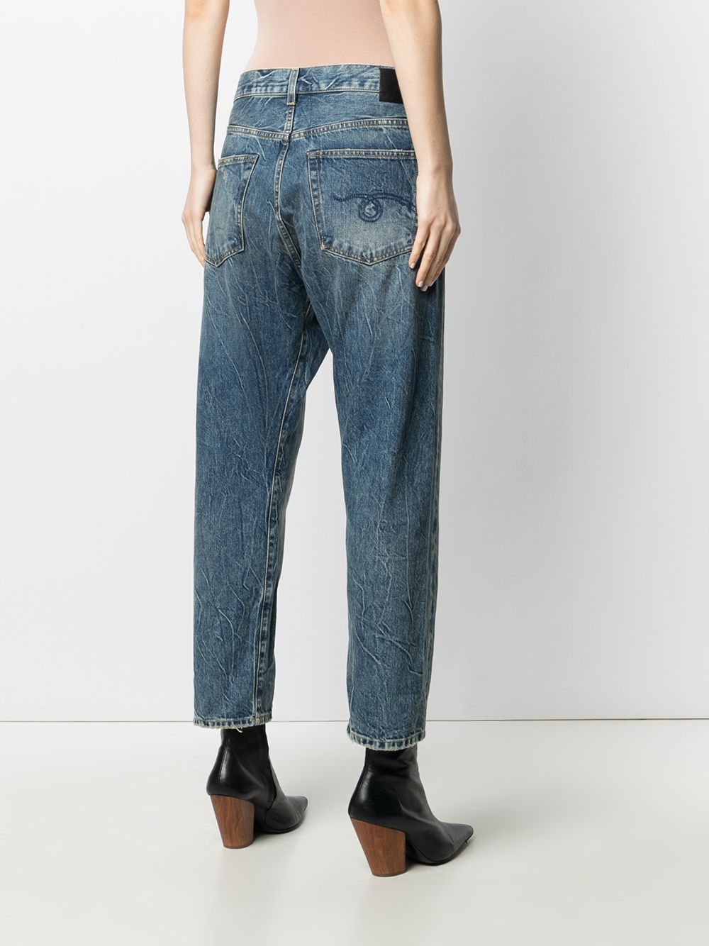 Jeans a vita alta in blu R13 - donna 