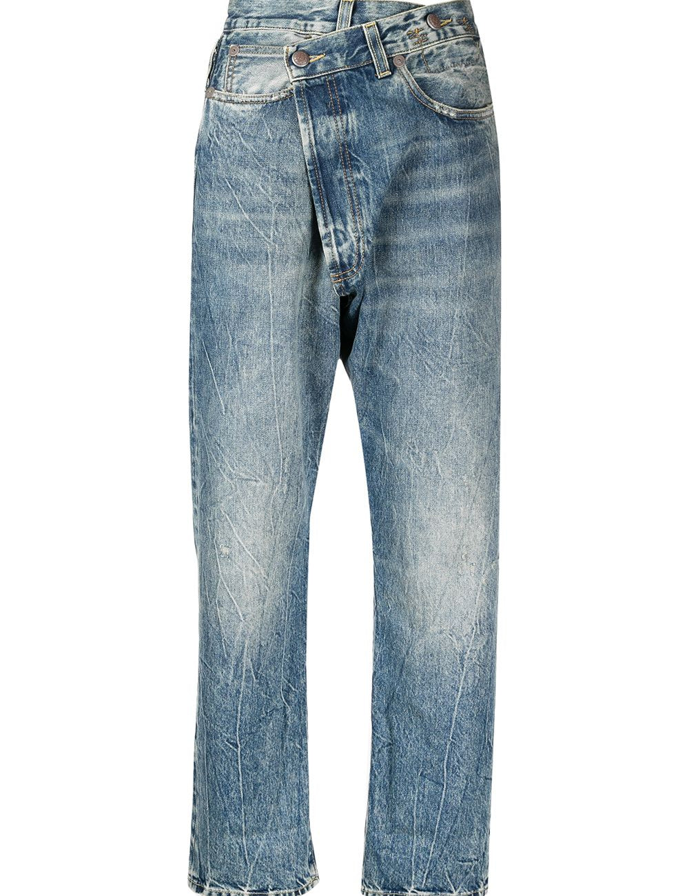 Jeans a vita alta in blu R13 - donna 