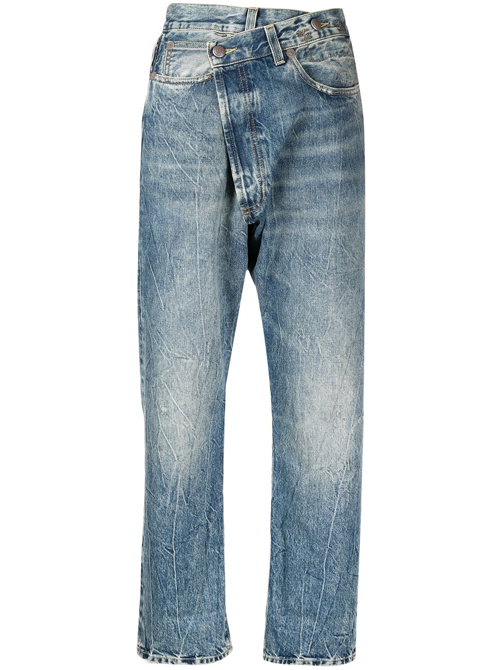 Jeans a vita alta in blu R13 - donna 