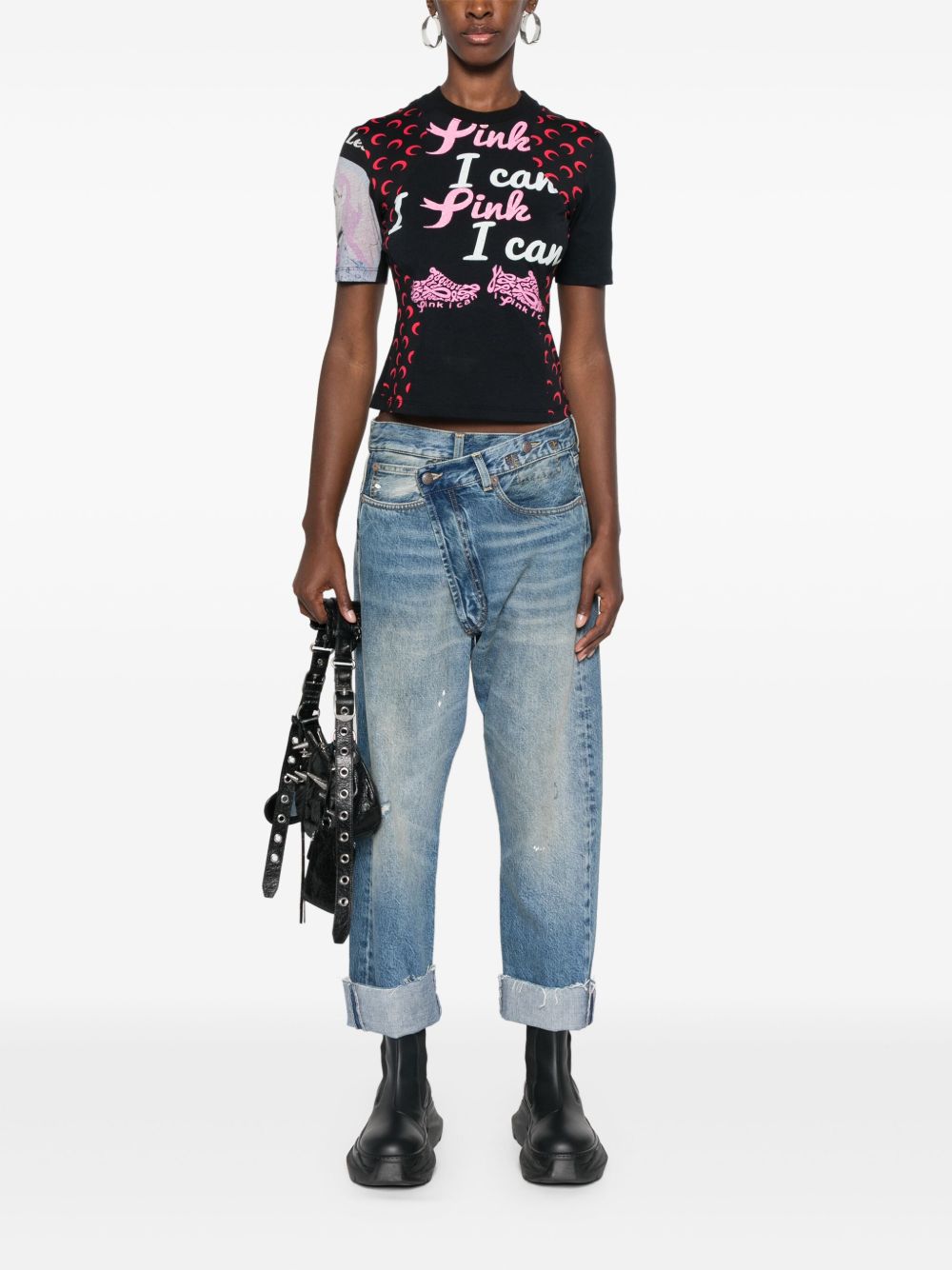 Jeans Crossover in blu R13 - donna 