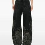 Jeans Damon Paisley in grigio R13 - donna 