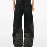Jeans Damon Paisley in grigio R13 - donna 