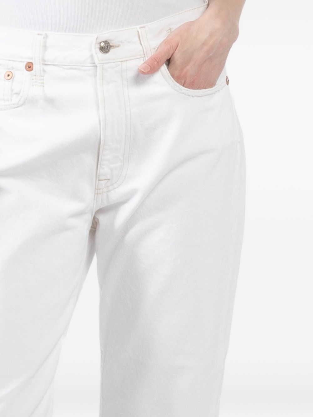 Jeans affusolati in bianco R13 - donna 