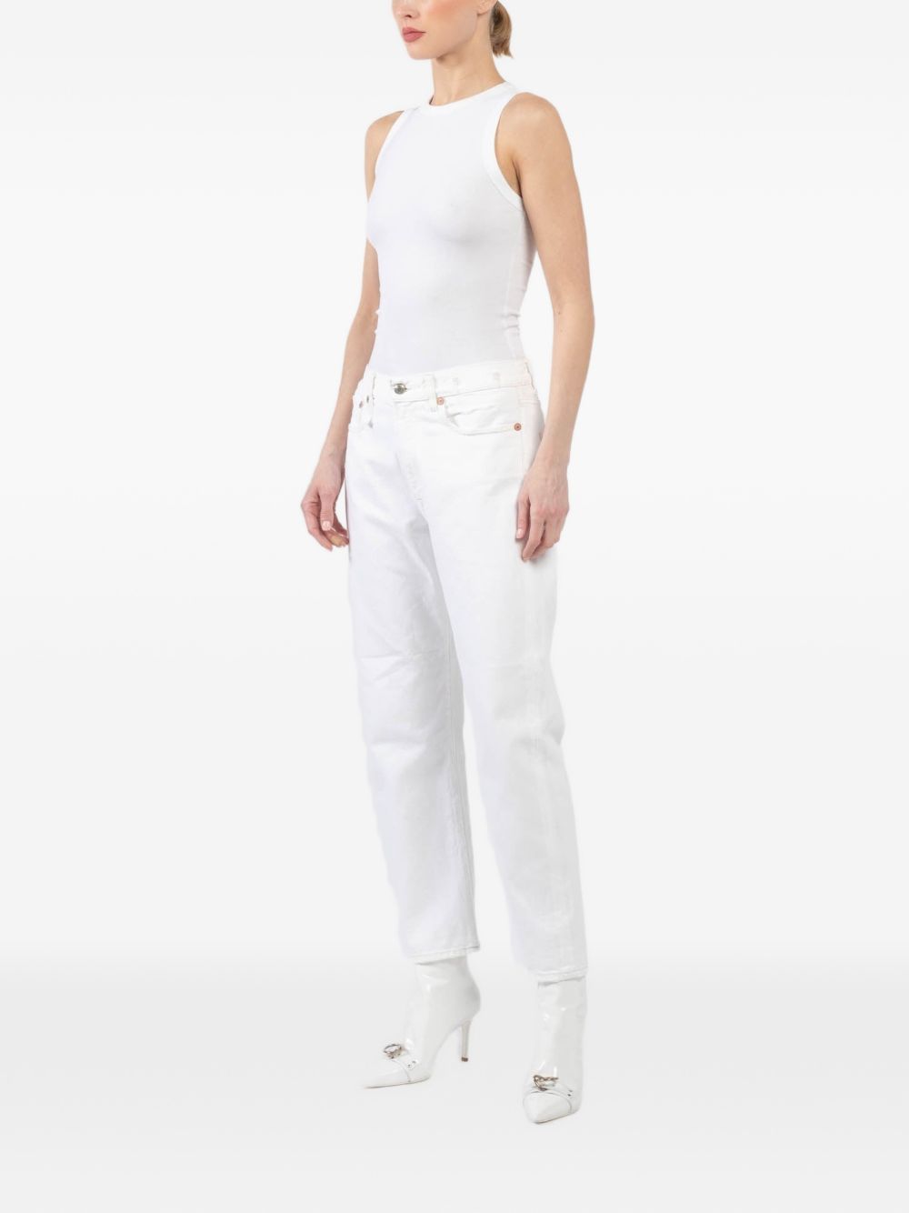 Jeans affusolati in bianco R13 - donna 