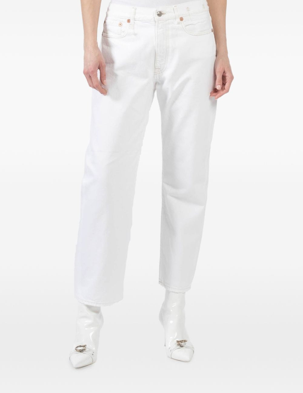 Jeans affusolati in bianco R13 - donna 
