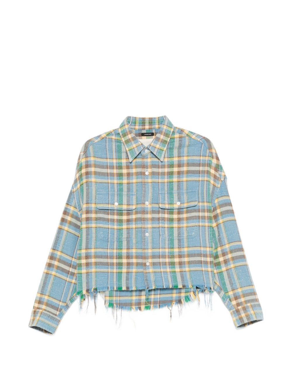 Camicia tartan in azzurro R13 - donna 