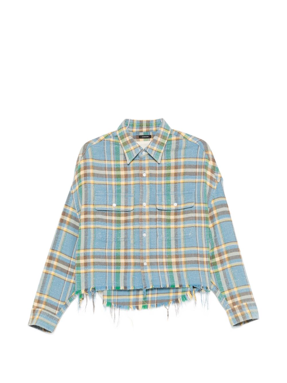 Camicia tartan in azzurro R13 - donna 