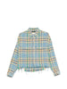 Camicia tartan in azzurro R13 - donna
