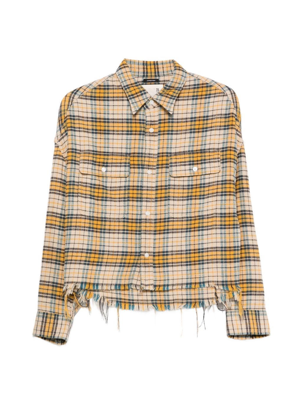 Camicia  tartan in giallo R13 - donna 