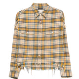 Camicia  tartan in giallo R13 - donna 
