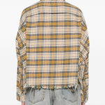 Camicia  tartan in giallo R13 - donna 
