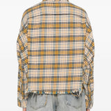 Camicia  tartan in giallo R13 - donna 