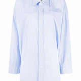 Camicia gessata in azzurro R13 - donna 