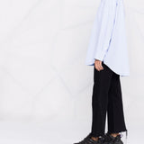 Camicia gessata in azzurro R13 - donna 
