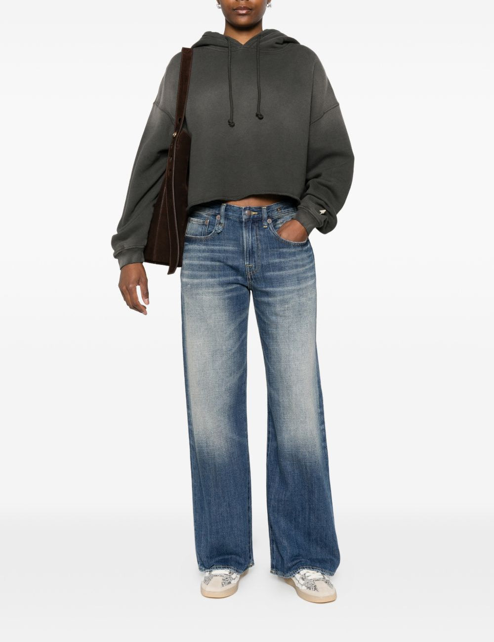 Jeans D'arcy a gamba ampia in blu R13 - donna 