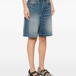 Pantaloncini di jeans a cinque tasche in blu R13 - donna 
