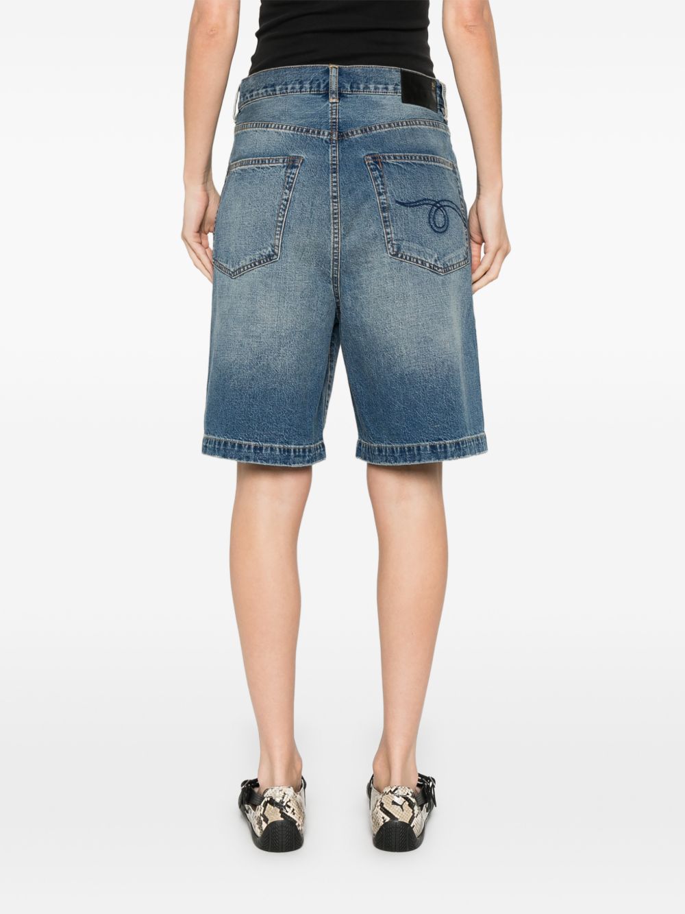 Pantaloncini di jeans a cinque tasche in blu R13 - donna 