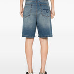 Pantaloncini di jeans a cinque tasche in blu R13 - donna 