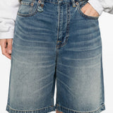 Pantaloncini di jeans a cinque tasche in blu R13 - donna 