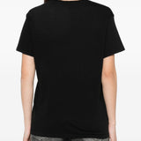 T-shirt Flaming Heart  in nero R13 - donna 