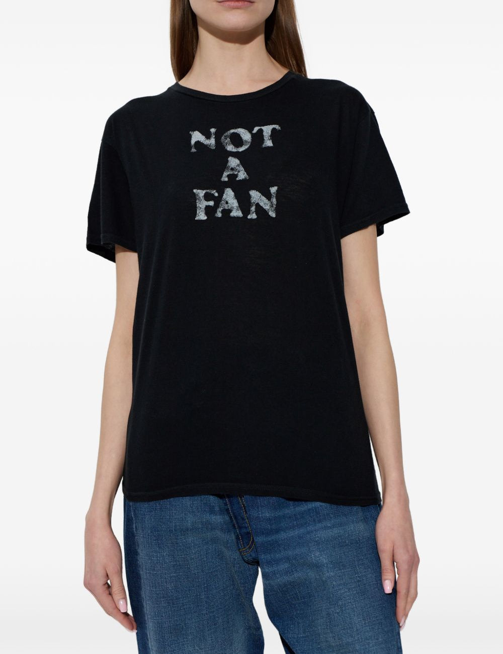 T-shirt girocollo stampata in nero R13 - donna 