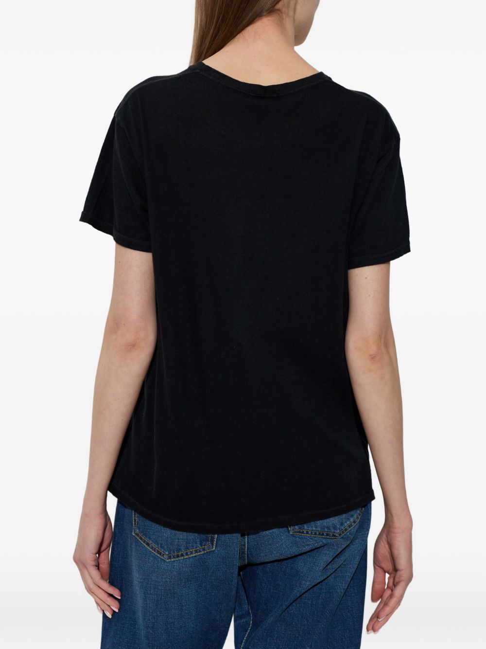 T-shirt girocollo stampata in nero R13 - donna 
