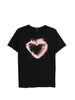 R13 Black Flaming Heart T-shirt - women