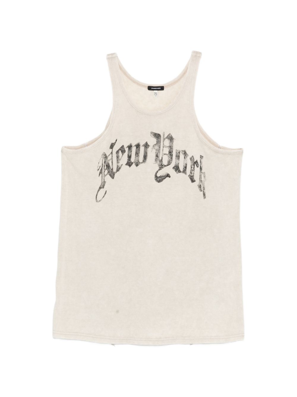 Canotta stampata new york in beige R13 - donna 
