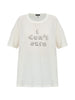T-shirt con stampa in bianco R13 - donna
