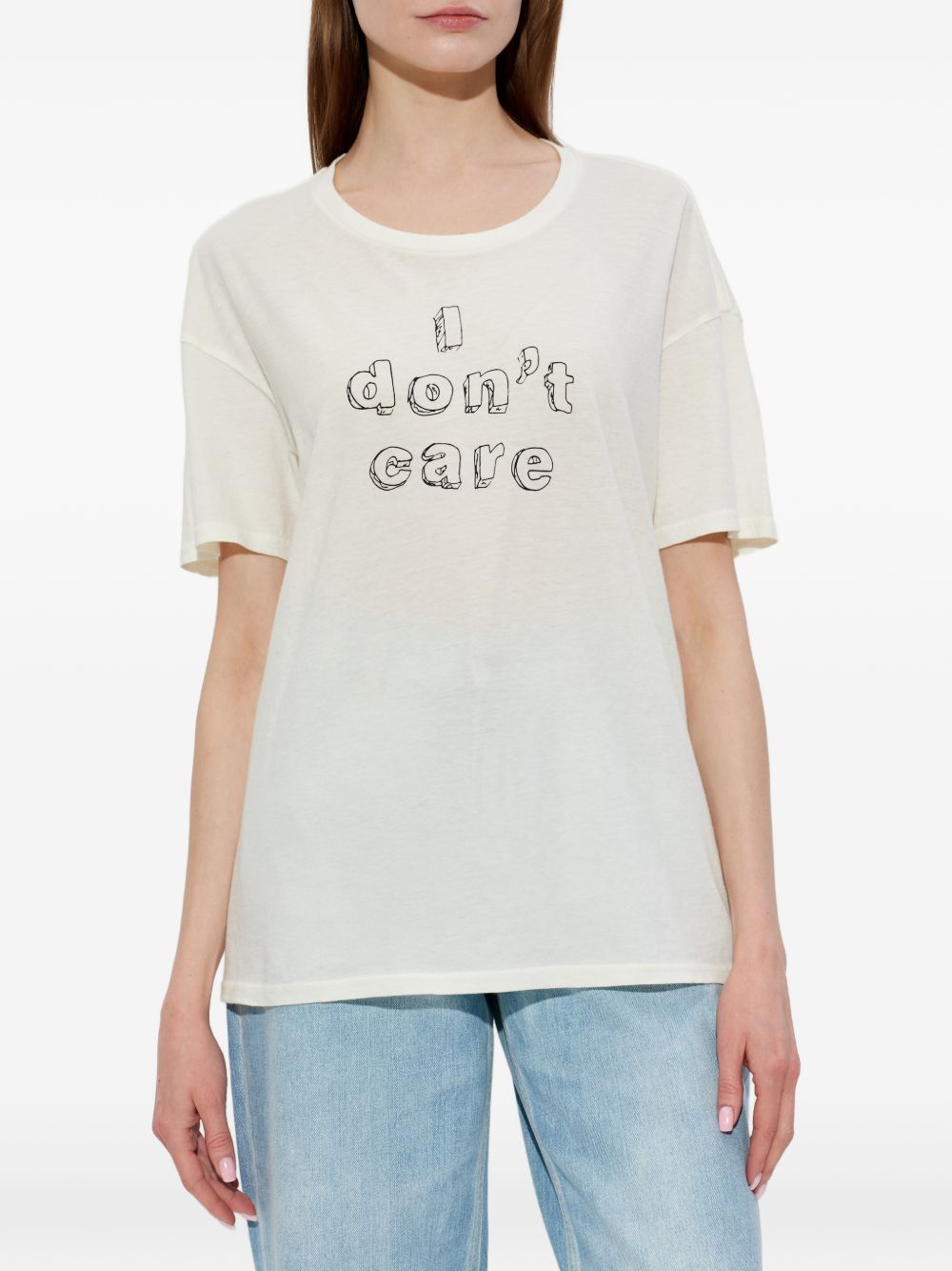 T-shirt con stampa in bianco R13 - donna 