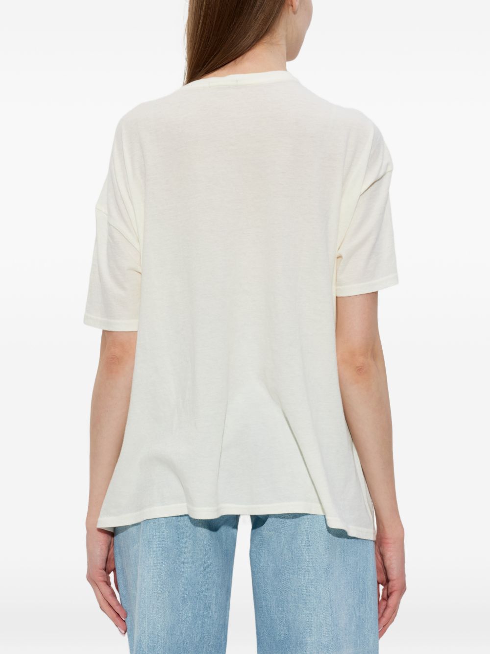 T-shirt con stampa in bianco R13 - donna 